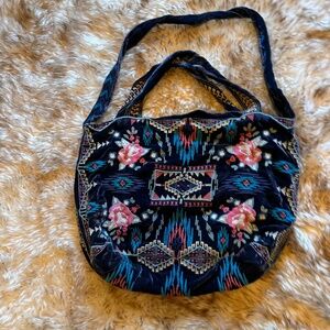 Johnny Was Blue La Aver Tote Bag